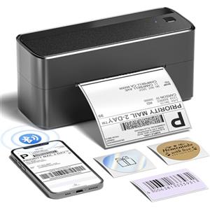 Phomemo 241BT Stampante Termica Etichette 4x6 (10x15cm) con Bluetooth, Nero