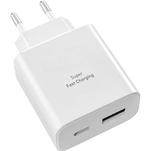 AOKUTDA 2Port USB C Ladegerät 45W für Samsung Galaxy S26 25 S24 S23 Ultra-Bianco