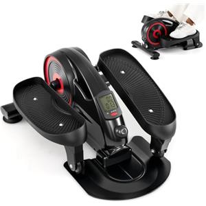 COSTWAY Ellittica da Casa, Ellittica sotto Scrivania Salvaspazio con Display e Resistenza Magnetica Regolabile, Pedaliera Riabilitazione Silenziosa e Portatile per Gambe e Cardio a Basso Impatto