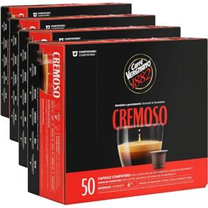 Caffè Vergnano 1882 - Capsule Compatibili Nespresso, Cremoso (Confezione da 4)
