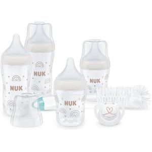 NUK Biberon NUK Perfect Match | 0+ mesi | 150 ml | Biberon anticoliche | PP | Indicatore di controllo della temperatura | Arcobaleno | 4 pezzi