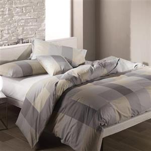 Caleffi - Set Copripiumino Matrimoniale Cotone con Sacco Copri Piumone Matrimoniale 255x200 Patella 40 cm + 2 Federe Cuscino Letto 50x80, Parure Copripiumino Matrimoniale Morbido Resistente e Lavabile