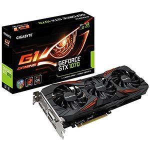 Gigabyte GTX1070 Gaming Scheda Grafica da 8 GB, VGA, Nero