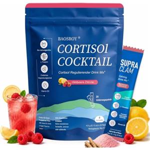 BAOSROY New Super Cortisol,Supercalm Cortisol,Cortisolo Abbassare Dimagrire,Favorisce Relax e Concentrazione,Senza Zucchero,1pack,per uomo e donna