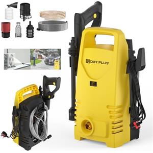 AUTOFU Idropulitrice 1500W, 120 Bar, Portata 500 l/h, con ugello 3 in 1, Idropulitrice Elettrica Portatile per Patio, Auto, Vialetto e Giardino con Ampia Gamma di Accessori