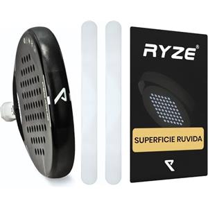RYZE Protezione Racchetta Padel Trasparente - Superficie Ruvido - Paracolpi Racchetta Padel in Confezione da 2 - Paracolpi Padel Resistente e Elastico - Facile da Applicare - Minime Bolle d'Aria