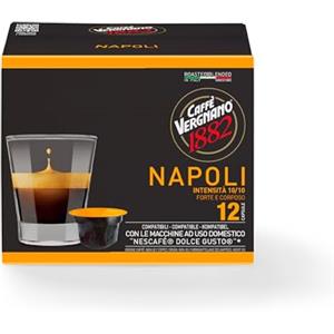 Caffè Vergnano 1882 - Capsule Caffè Compatibili Nescafé Dolce Gusto Napoli, Confezione da 12 Capsule