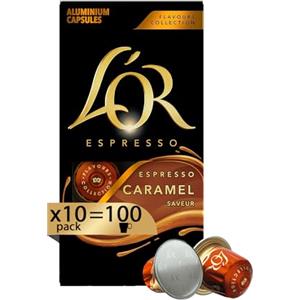 L'Or Capsule Caffè Espresso Caramel - 100 Capsule - Intensità 8