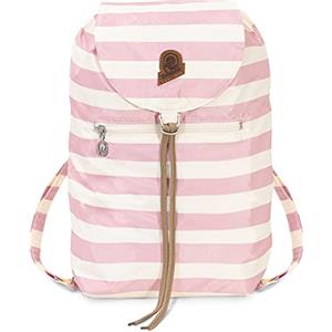 Invicta Zaino, MINISAC, Rosa, Richiudibile e Tascabile, Viaggio & Tempo Libero, Zainetto Uomo Donna a Righe, ICONA, PACKABLE