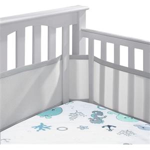 Sunshine smile Paracolpi Lettino,Paracolpi Neonato per Lettino,Traspirante Baby Protezione Angoli Letto,Paracolpi per Lettino,Paraurti Cot Morbida e Traspirante,Neonato Paraurti 4 Lati per Bambino Ragazzo Ragazza