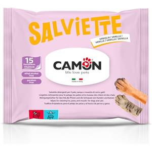 CAMON - Salviette Pocket Vaniglia, Box da 18 Salviette, 17x20cm