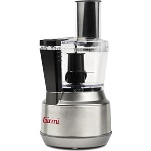 Girmi RB01 "Mastro Pocket" Mini-Robot Multifunzione, 300 W, Capacità 600cc, 2 Velocità, 2 Dischi Inox, Doppia sicurezza, Grigio