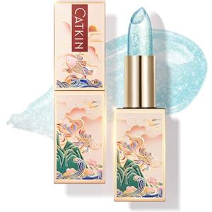 CATKIN Colorato Balsamo Labbra Burrocacao, Formula Idratante e Riparatore, Ingredienti Naturale, Nutriente Fino a 24 Ore，Protettivo Per Labbra Secche e Screpolate, Con Vitamina E, 3.5g