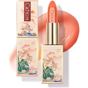 CATKIN Colorato Balsamo Labbra Burrocacao, Formula Idratante e Riparatore, Ingredienti Naturale, Nutriente Fino a 24 Ore，Protettivo Per Labbra Secche e Screpolate, Con Vitamina E, 3.5g