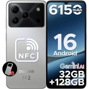 DOOGEESmart Note 56 Pro Smartphone Android 16, 32GB+128GB/2TB, 6150mAh Batteria, UNISOC T7225 Telefono, 6.56" HD+90Hz, 13MP+8MP Cellulare, NFC/Widevine L1/Face Unlock, Naturali