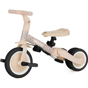 PETITE&MARS Triciclo multifunzione 5 in 1 Turbo * Bicicletta * Triciclo * Bicicletta * Bicicletta * Ruota * Auto scivolante * Veicolo per imparare a camminare * Limited (rosa prato)
