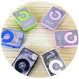 TrAdE shop Traesio- Micro SD/TF USB Ricaricabile Mini Clip Lettore MP3