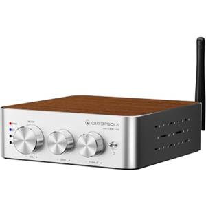Qlearsoul HiCore H2 Amplificatore stereo Hi-Fi Bluetooth 5.4 - TI TPA3255 Classe D, uscita nominale 100W x2 (@4Ω), modalità BT anti-hijack, hub a 3 ingressi RCA/AUX/BT per altoparlanti passivi