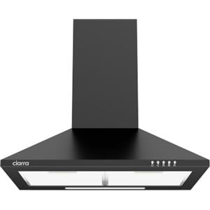 CIARRA Cappa Aspirante 60cm Cucina Nera Classe A-Filtro Carbone Escluso