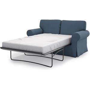 MASTERS OF COVERS Copridivano Letto Ektorp 2 Posti, Cotone Blu | Compatibile con IKEA Ektorp divano letto 2 posti. Solo fodera, divano non incluso. Cotone.