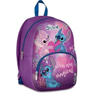 Seven Zainetto Scuola Stitch, Viola, 14 L, Monoscomparto, Tasca frontale, Tasca porta borraccia, Multifunzione, Asilo, Tempo libero, Viaggi, Bambina