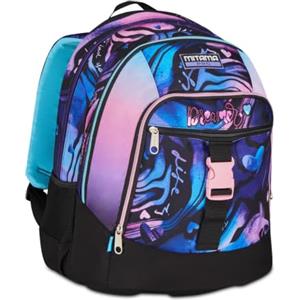 Mitama Zaino Scuola, X Plus SHINYCREW, Triplo Scomparto, Viola, Tasche Porta Borraccia,Schienale con fondo integrato, Spallacci Imbottiti, Zaino Scuola Media, Ragazza