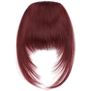 Wkclnfs Bangs Clip in 100% capelli umani Remy Fringe Bangs Extension Extension parrucca naturale per donne ragazze 12 pollici (99J118A)