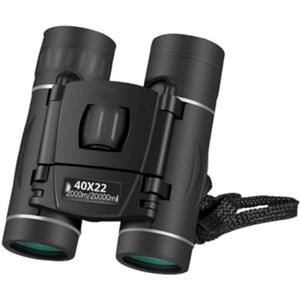 StaZamor Mini telescopio pieghevole nero 40x22 HD, binocolo con ottica BAK4, visione a lunga distanza di 2000 m, cannocchiale per birdwatching da campeggio da viaggio