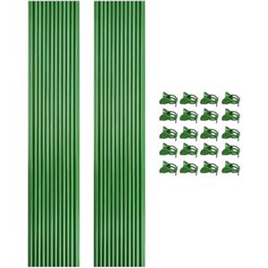 Rrlihjgu Supporto Piante Da Giardino | per Piante da Interno con Clip,Fiori Bastoni Regolabili, Clip Riutilizzabili Per Balcone Serra Cortile Paesaggistica