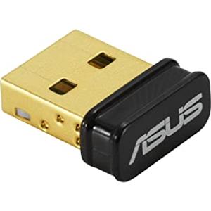 ASUS USB-N10 NANO B1, Adattatore Wi-Fi a 150 Mbps, Design Ultra-Small, Nero