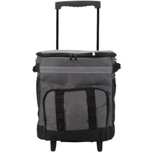 banapoy Borsa Termica Grande 43L, Ghiacciaia Termica Portatile Pieghevole con Ruote, Borsa Morbida Coibentata, con Ruote per Viaggi in Spiaggia Campeggio Patio