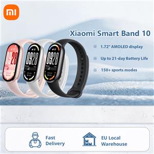 Xiaomi Smart Band 10 Versione Globale: 150+ Modalità Sportive, Monitoraggio del Sonno, Display AMOLED da 1,72 Pollici, 21 Giorni di Autonomia, Braccialetto Sportivo Mi