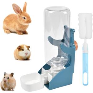PULCINELLI Distributore Acqua Coniglio 500ML, Beverino da Appendere Gabbia | Bottiglia da Appendere per Animali Domestici, Distributore Automatico d'Acqua per Coniglio Nano, Criceti, Scoiattoli, Ricci