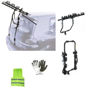 CLICK & GO COMPATIBILE CON Fiat Tipo 4p per anno (2015 in poi) PORTABICI AUTO POSTERIORE G3 PORTACICLO PER 3 BICI PORTA BICICLETTE IN ACCIAIO CARICO MAX 45KG REGOLAZIONI CON CINGHIE
