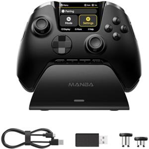 MANBA One V2 Controller Da Gioco Wireless Con Schermo Interattivo (Nero)