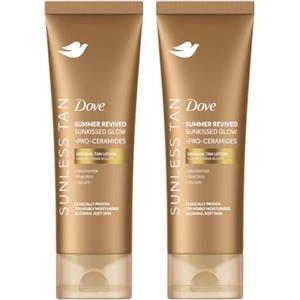 Dove Lozione Autoabbronzante Viso e Corpo Summer Revived, 2 x 200 ml