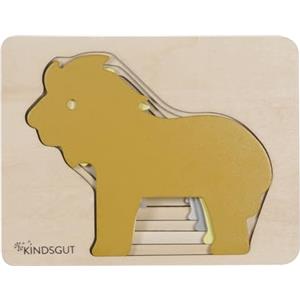 Kindsgut Puzzle animali in legno e gioco motorio, leone, 5 pezzi