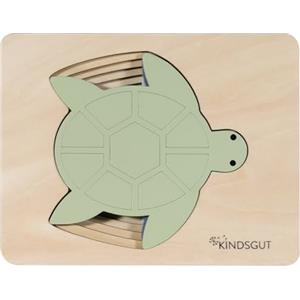 Kindsgut Puzzle animali in legno e gioco motorio, tartaruga, 5 pezzi