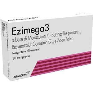 ALFASIGMA SpA Ezimega3 Integratore 20 Compresse Benessere Cardiovascolare