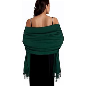 SWAT PANY Scialle Donna Invernale Stola Verde Elegant Cerimonia Sciarpa Sciarpe Caldo Pashmina Foulard Invernali