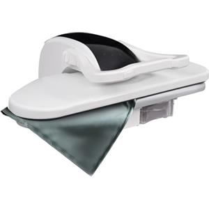 WUSRTO Pressa da stiro a vapore, 2200 W, professionale con serbatoio dell'acqua da 1 l, regolazione della temperatura 90-200 °C, pressa a vapore con 5 programmi di stiratura per nylon, seta e cotone