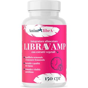 AnimAlibrA Integratore Menopausa Forte 150 Compresse Contro le Vampate e Gonfiore Addominale - Con Kudzu, Trifoglio Rosso, Dioscorea, Cimicifuga e Salvia