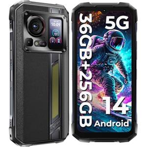 HOTWAV Hyper 7 Pro 5G Rugged Smartphone Android 14 120Hz 2.4K 6.6'' FHD+