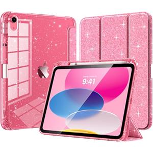 TiMOVO Cover per iPad A16 11a Gen 11&10a Gen 10,9, Rosa Glitterato