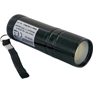 SCHWAIGER WTLED200S 533 - Torcia a LED Mini COB 90 lumen, alloggiamento in alluminio IPX4, resistente agli spruzzi, funzionamento a batteria, batteria inclusa, lampada compatta per esterni e uso