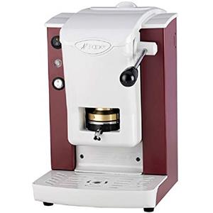 FABER ITALIA FABER SLOT PLAST Macchina da Caffè a Cialde ESE 44 MM, 1.3 Litri, Colore BORGOGNA/BIANCA