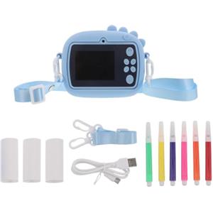 VICASKY Macchina Fotografica Istantanea per Stampa Automatica, Design Cartone Animato Divertente, Leggera in Abs e Silicone, per Feste e Viaggi