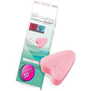JOYDIVISION Soft-Tampons normal | 10 pezzi | tamponi senza filo per sport, nuoto e spa | spugnette mestruali ultra soft | facile inserimento e rimozione | senza filo