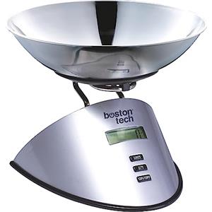 Boston Tech Bilancia da cucina digitale HK107. Bilancia ad alta precisione in acciaio inossidabile, impermeabile. Capacità 5 kg. Schermo LCD. Multifunzionale con batterie incluse. Funzione tara.