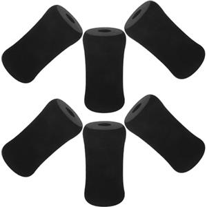 JOINPAYA 6 Pezzi Cuscinetti in Schiuma per Panca Pesi Nero, Morbidi e Resistenti, Impugnatura Sicura e Design Portatile per Attrezzature Fitness Multifunzione